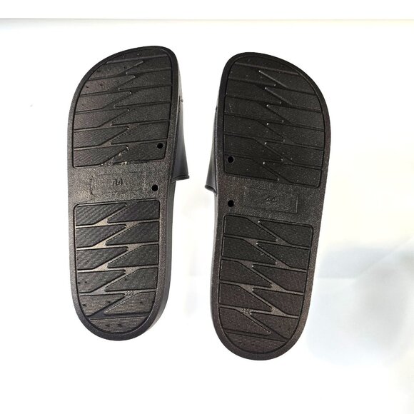 WSG Logo What's good? Slider Slides Black Rubber EU Size 44 US Size 10 - 10.5 - Picture 6 of 7